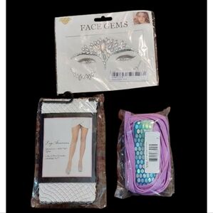 NWT SHEIN Festival RAVE Dance 3 Pc Accesories Set